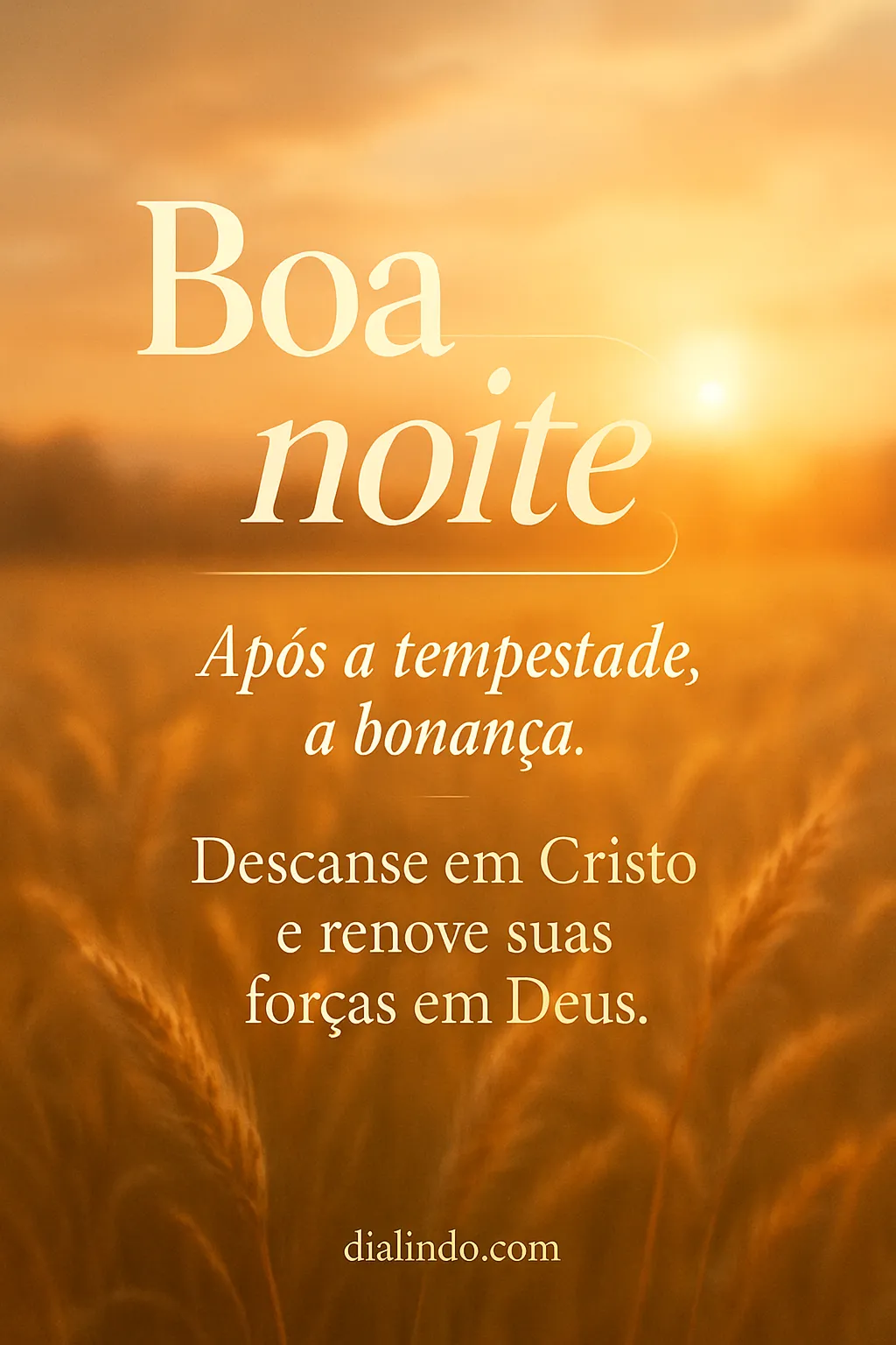 Calmaria em Cristo Após a Tormenta