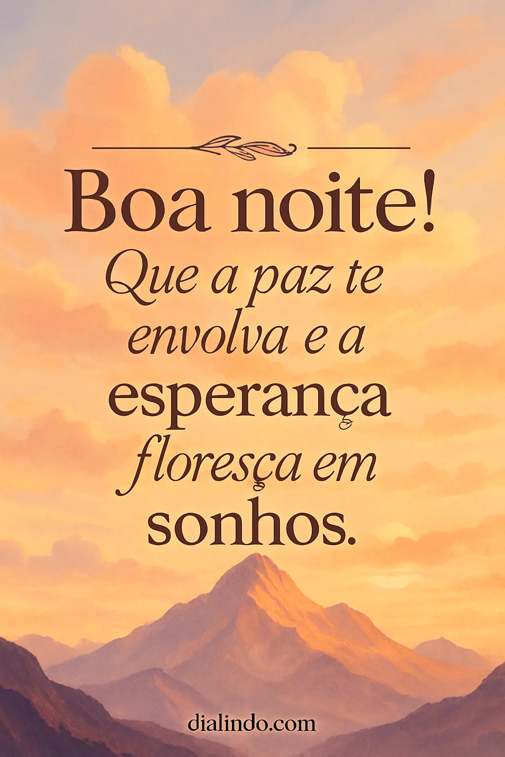 Paz, Esperança em Florescer Noturno