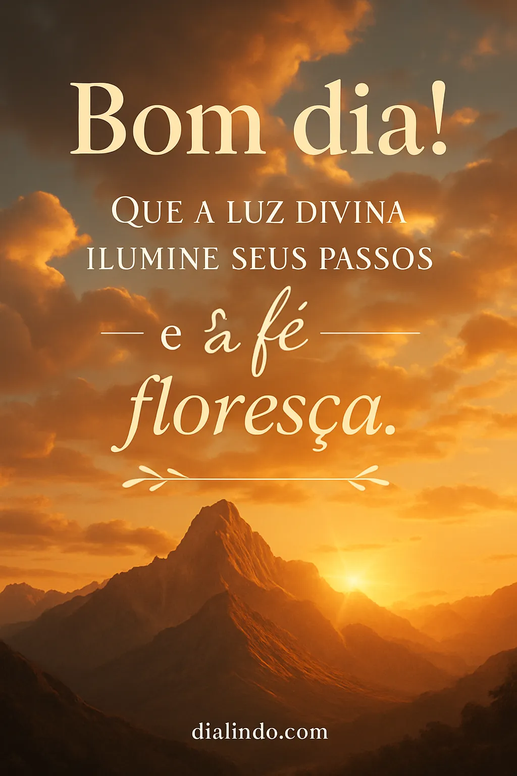 Luz Divina Florescendo Fé