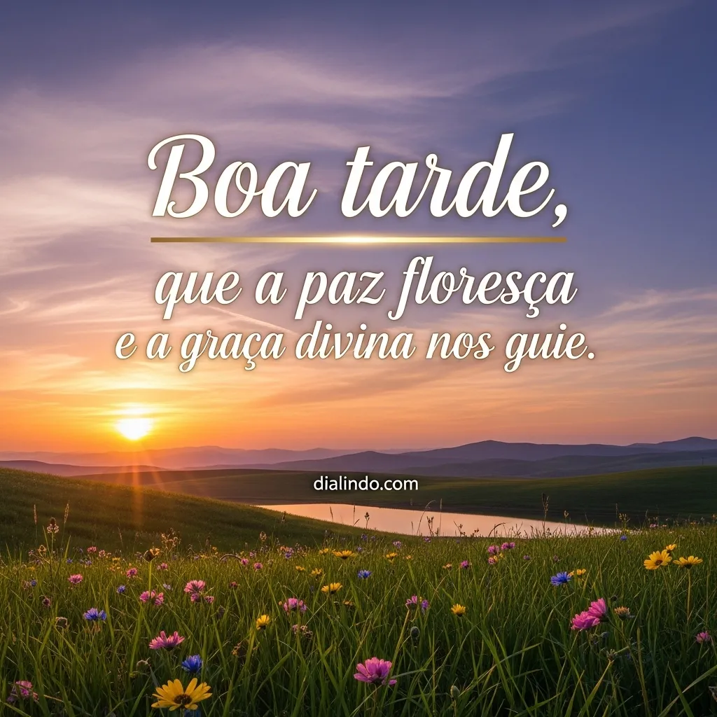 Paz florida, graça guiando.