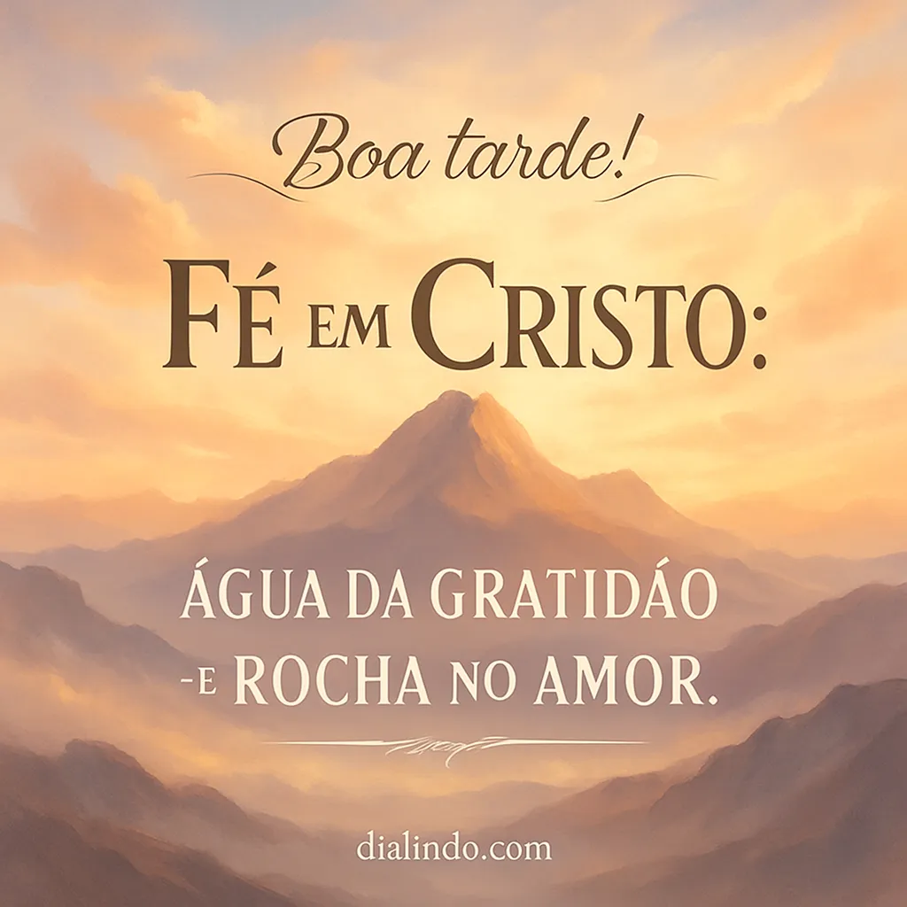 Gratidão líquida, amor sólido.