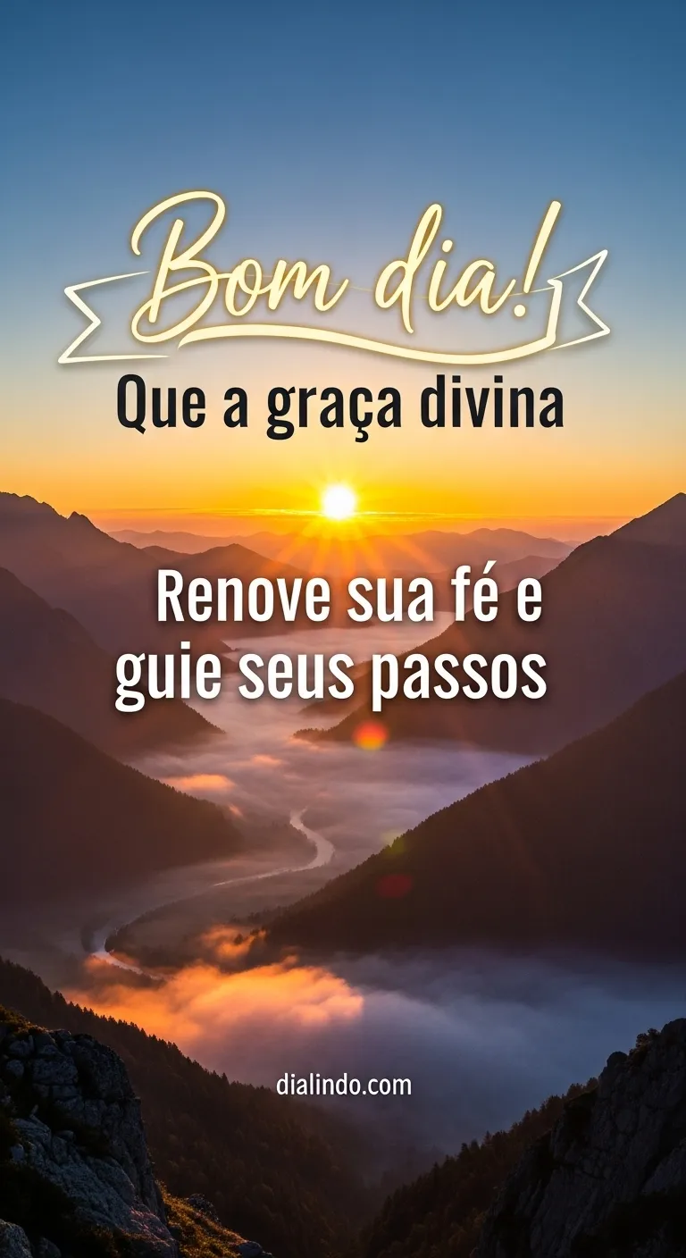 Passos guiados, fé renovada.