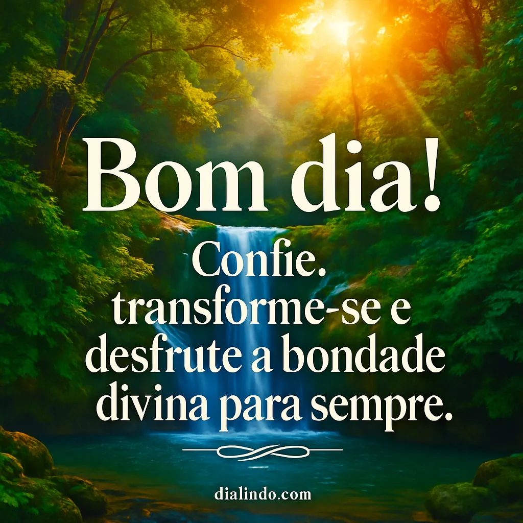 Confiança, Transformação, Eterno Desfrute Divino