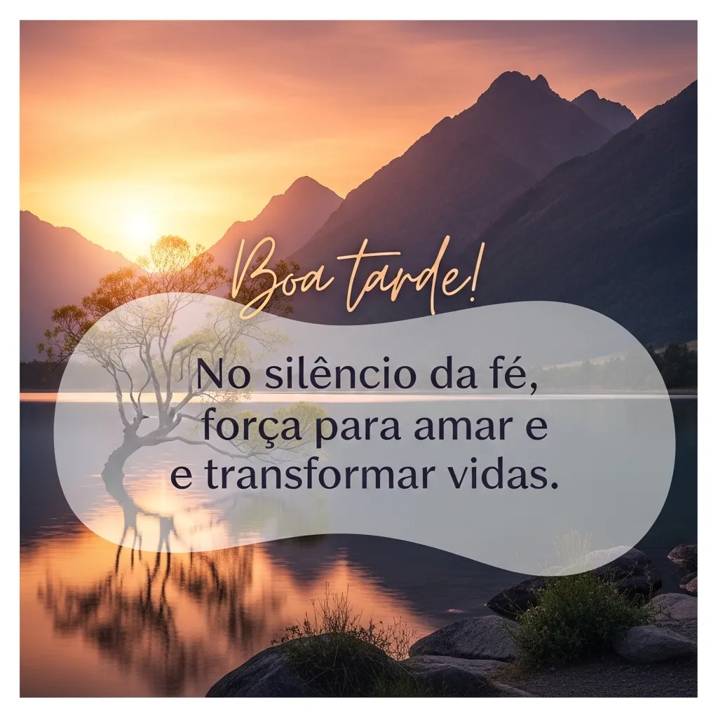 Fé Silenciosa Transforma o Amar.