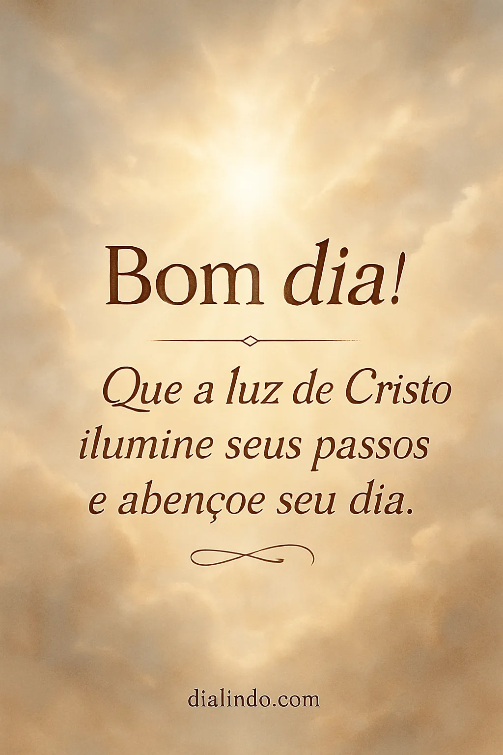 Passos Iluminados, Dia Abençoado