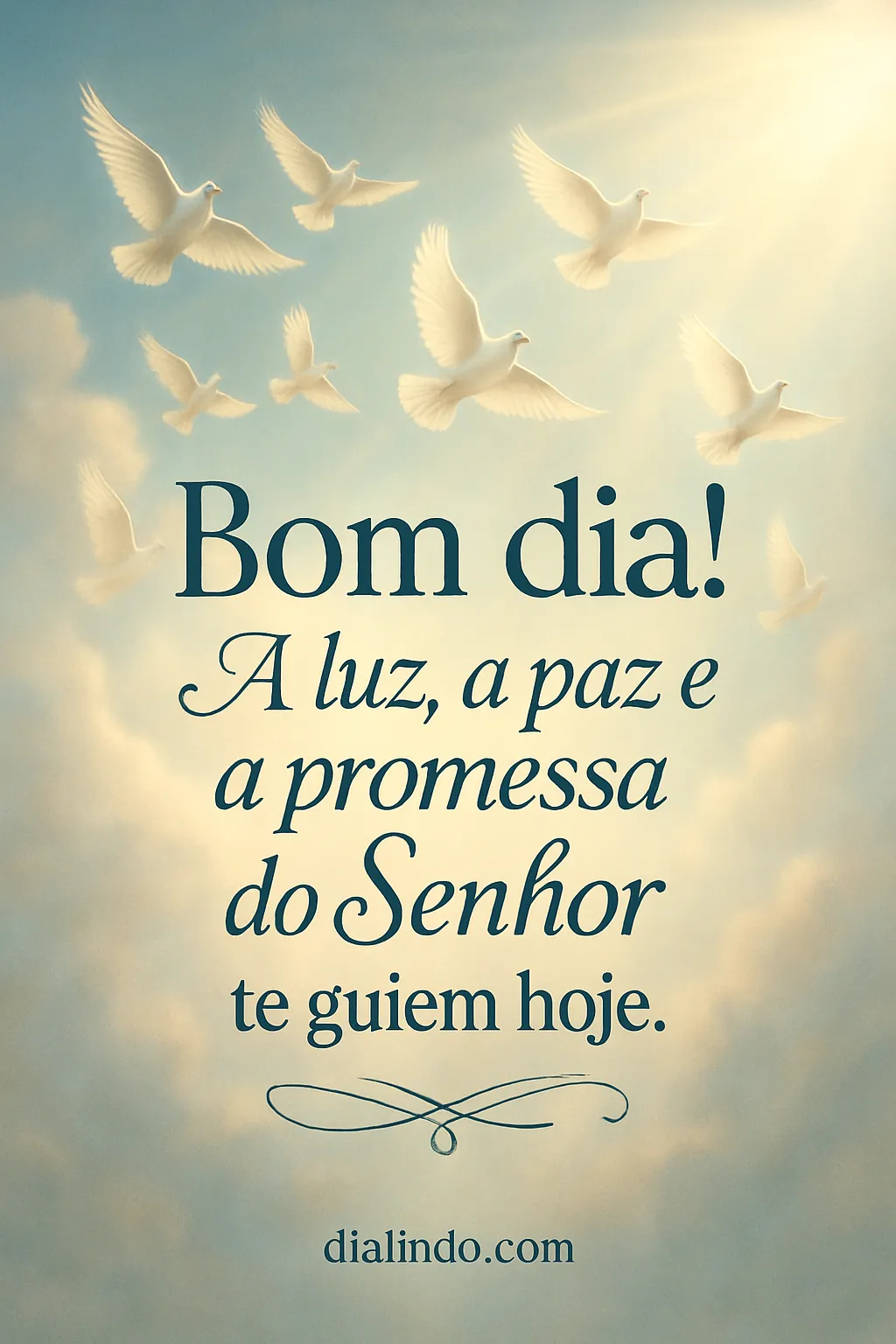 Alvorada Guiada por Promessas. - Imagem inspiradora