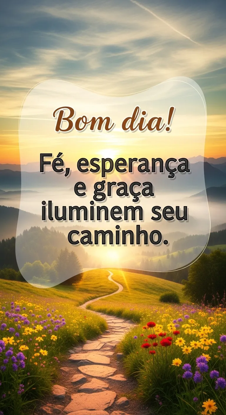 Caminho Iluminado: Fé Esperançosa - Imagem inspiradora
