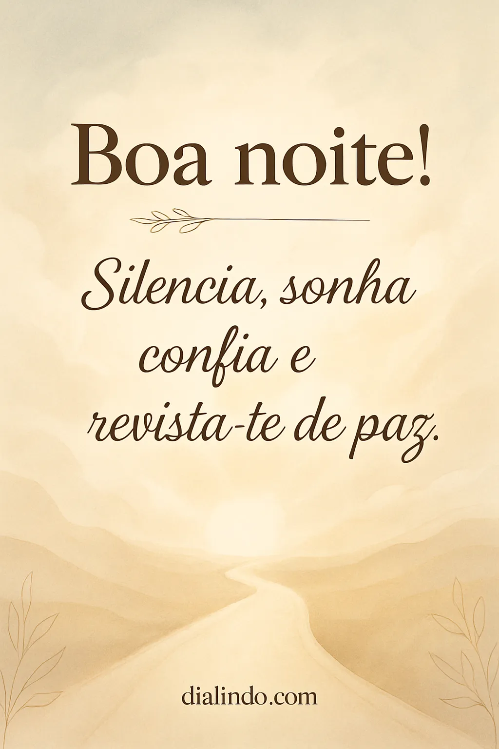 Silêncio, Sonho, Paz Noturna.