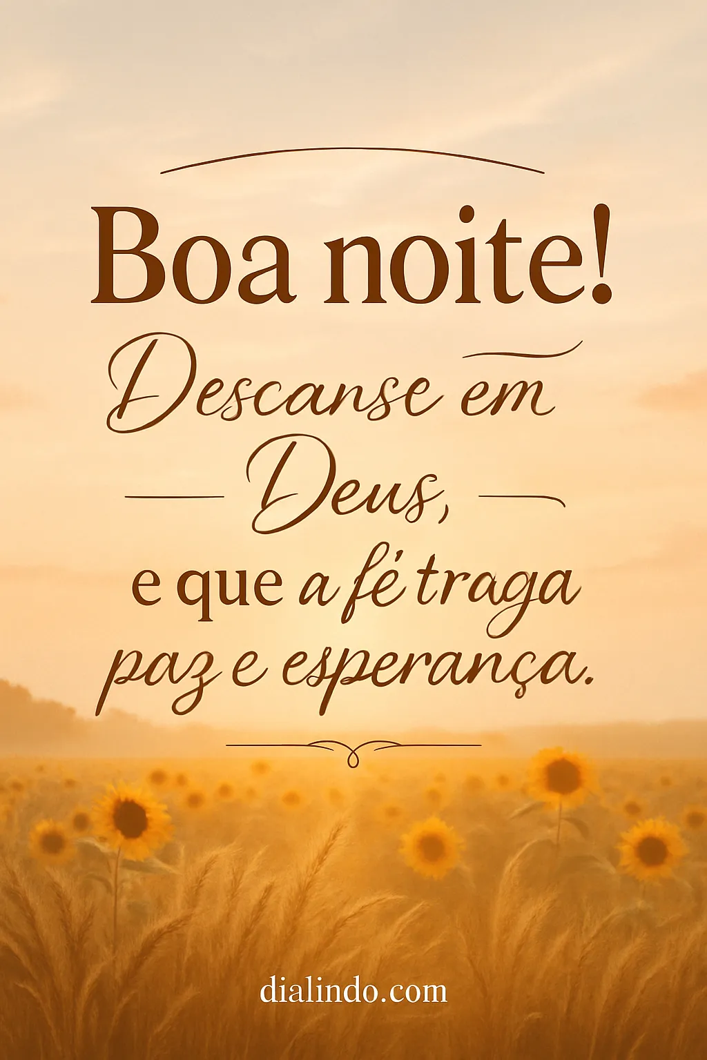 Em Deus, Paz ao Amanhecer