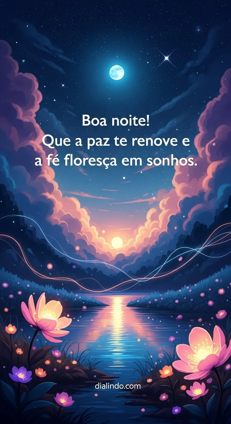 Paz renovada em sonhos férteis.