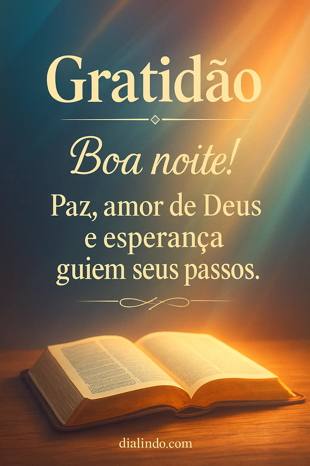 Passos Iluminados: Paz e Esperança