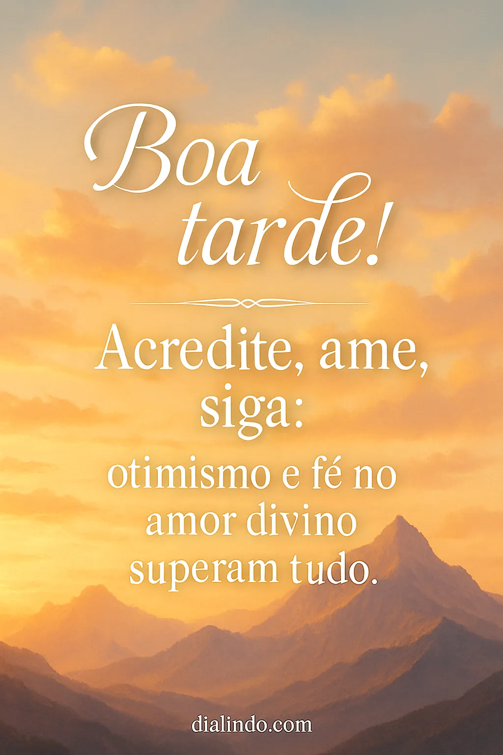 Amor Divino: Otimismo Triunfante