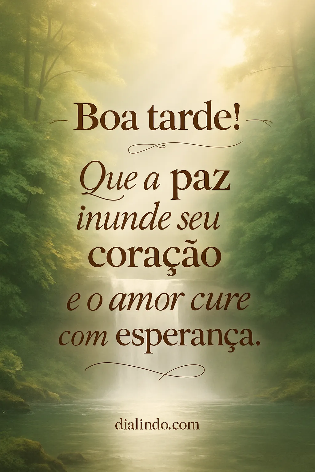 Paz, Amor e Cura Esperançosa