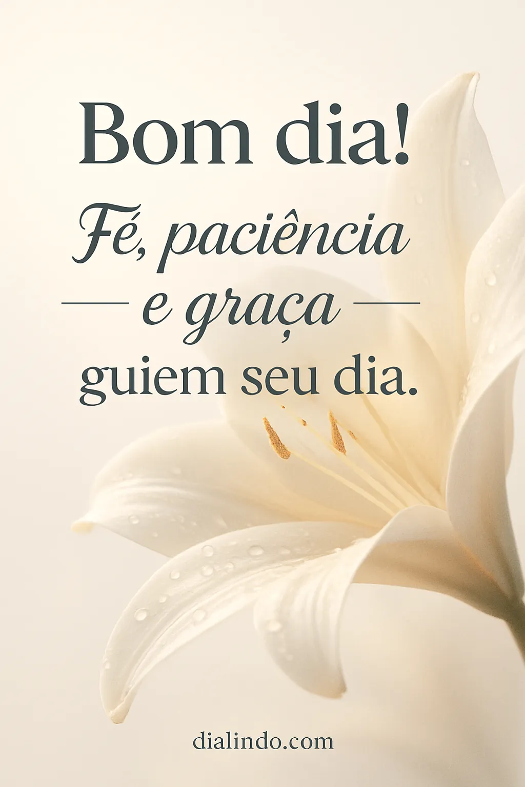 Guia Triplo: Fé, Paciência, Graça