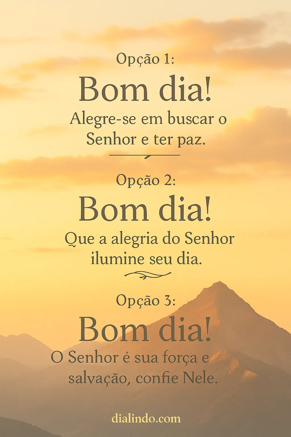 Senhor, Alegria, Força Diária