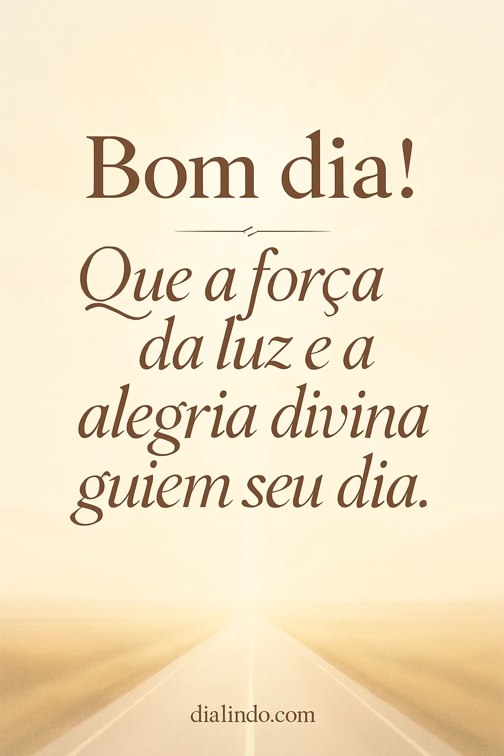 Luz e Alegria: Seu Caminho