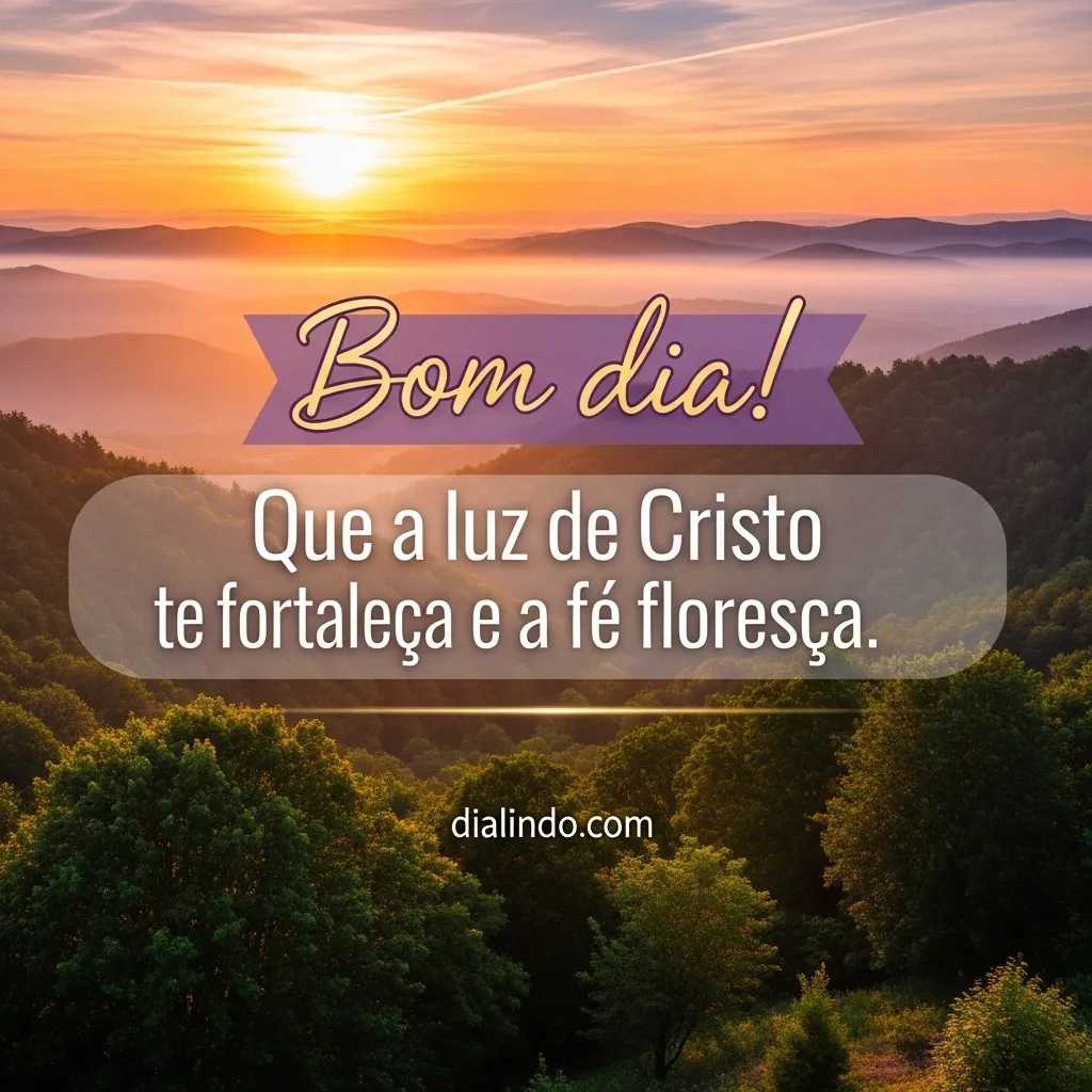 Luz e Florescer da Fé.