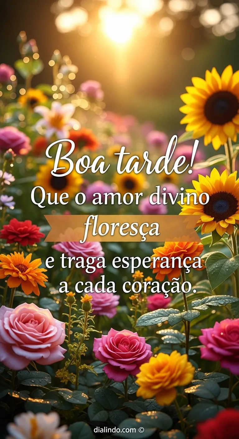 Amor Divino: Esperança Florescente.