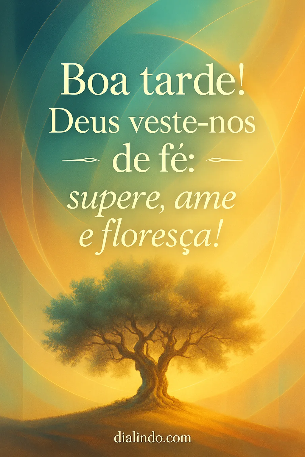 Fé: Vestir, Amar, Florescer.