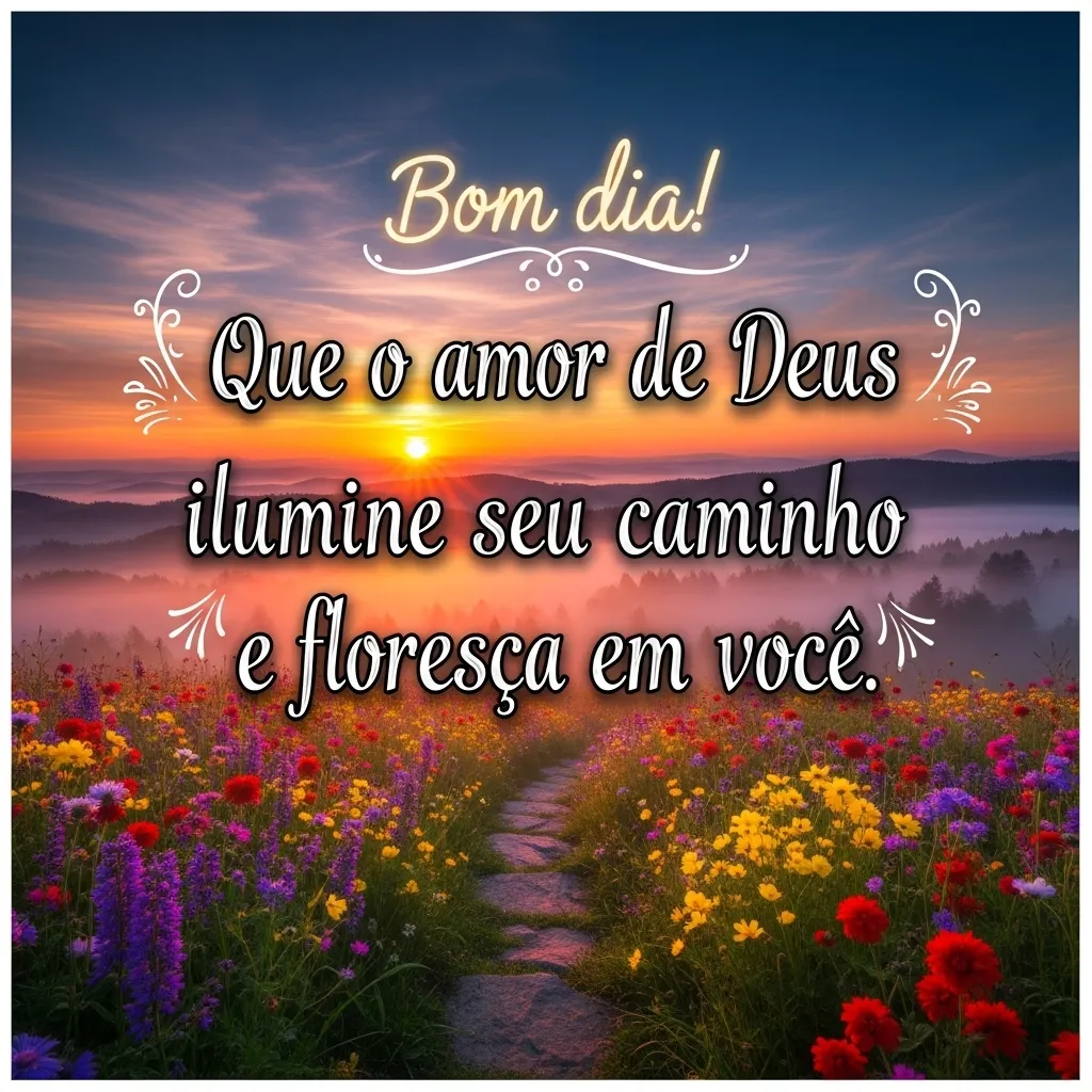 Deus: Luz e Flor em Você.