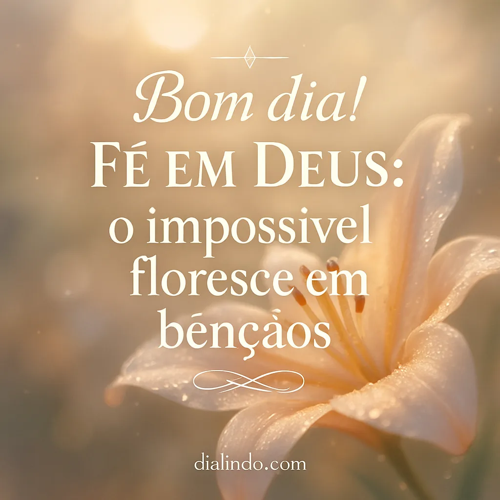Impossível florido, abençoado amanhecer.