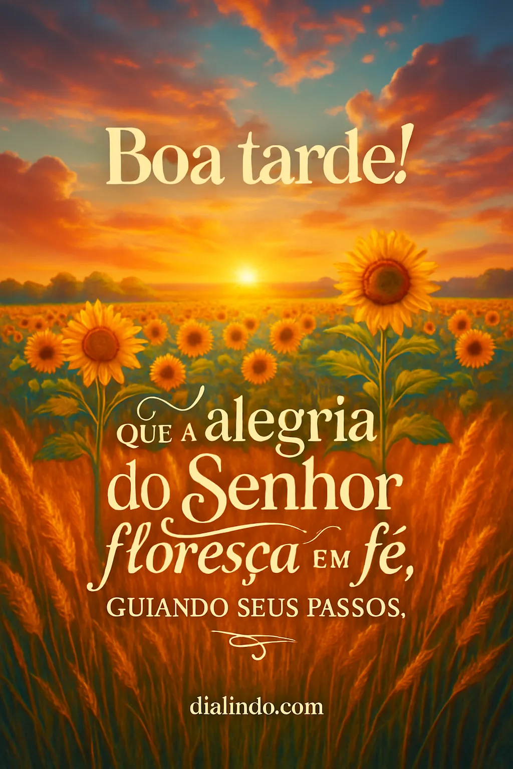 Passos guiados em flor e fé
