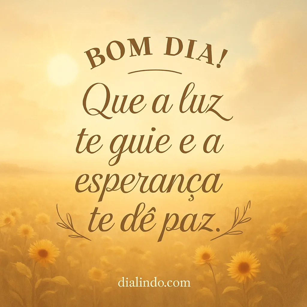 Luz e Paz: Seu Norte.