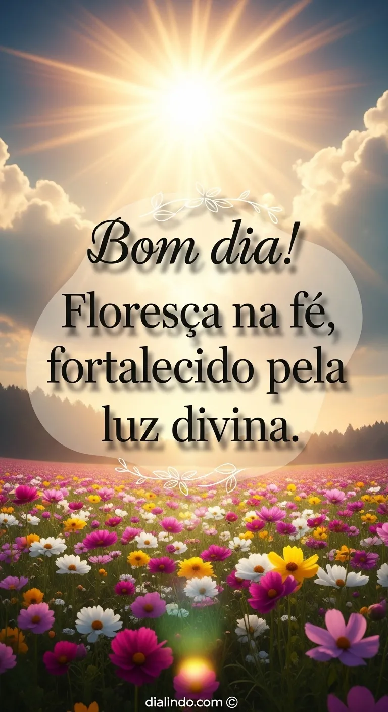 Luz Divina: Florescer na Fé.
