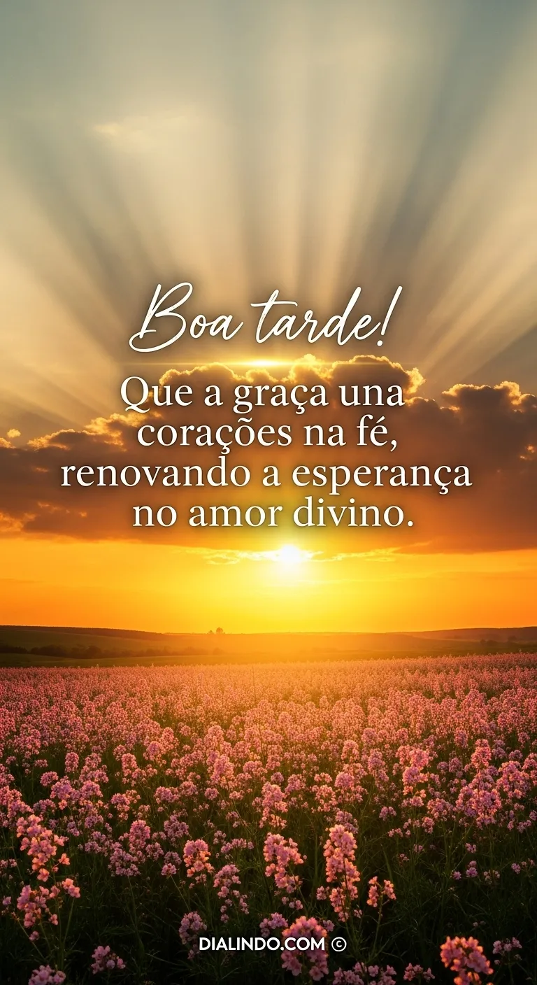 Graça, Fé, Esperança: Amor Divino.