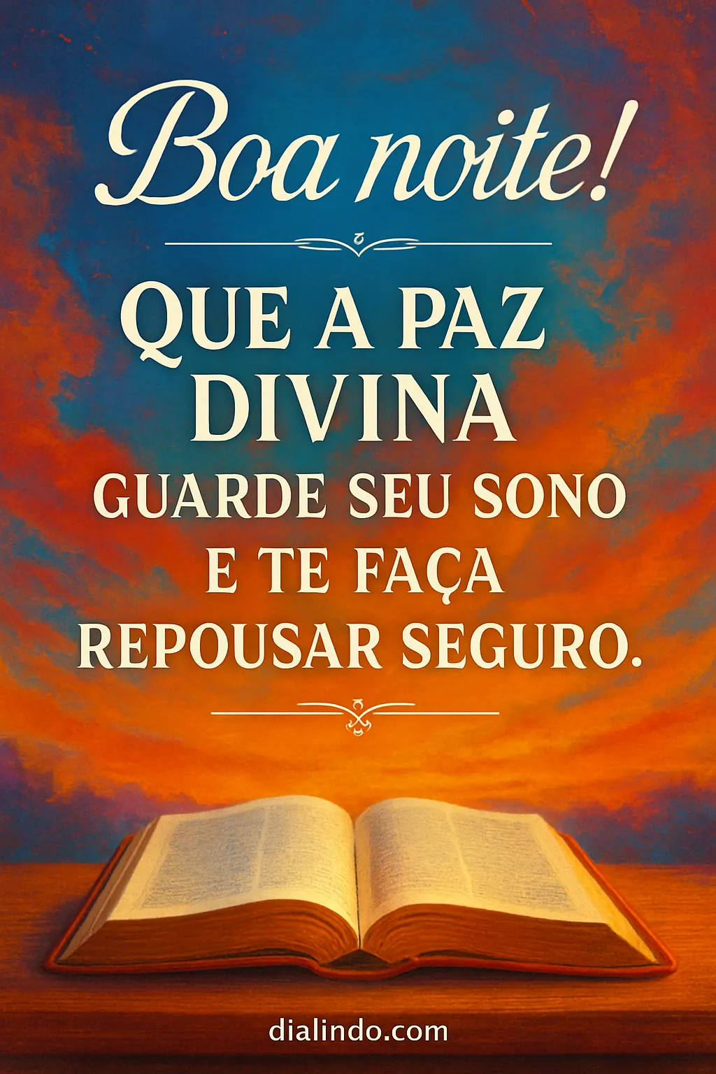 Sono Guardado pela Paz.