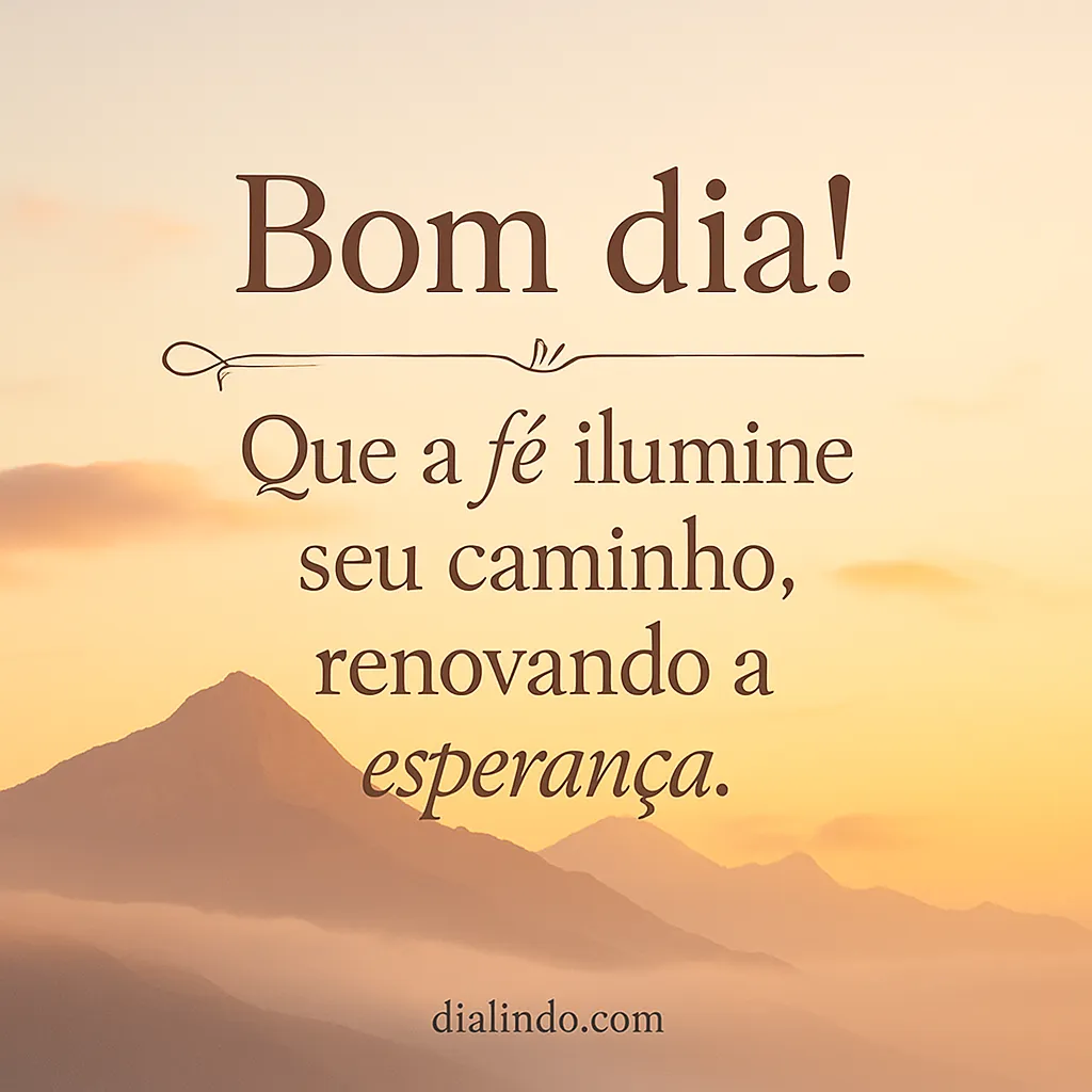 Fé: Rumo Esperança Iluminada