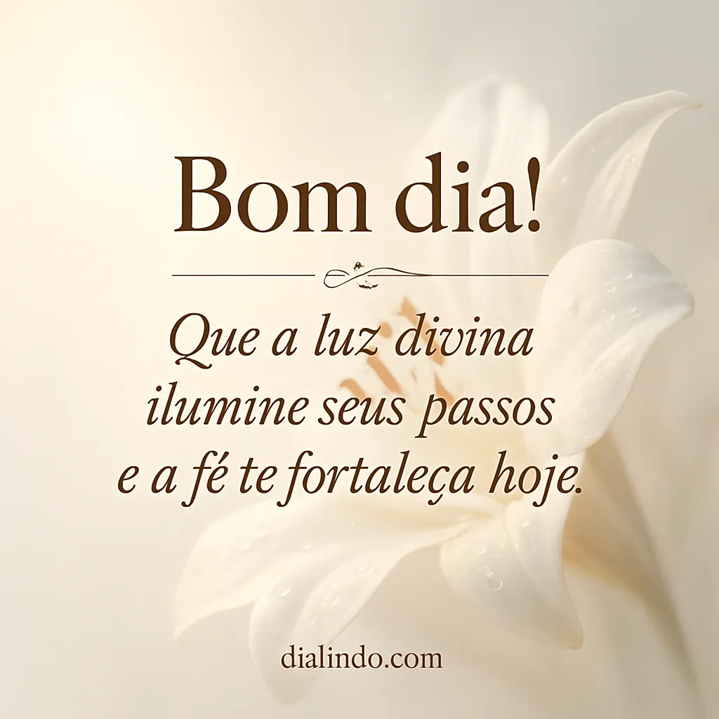 Passos Iluminados, Fé Fortalecida.