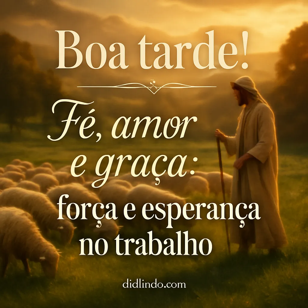 Tríade laboral: fé, amor, graça.