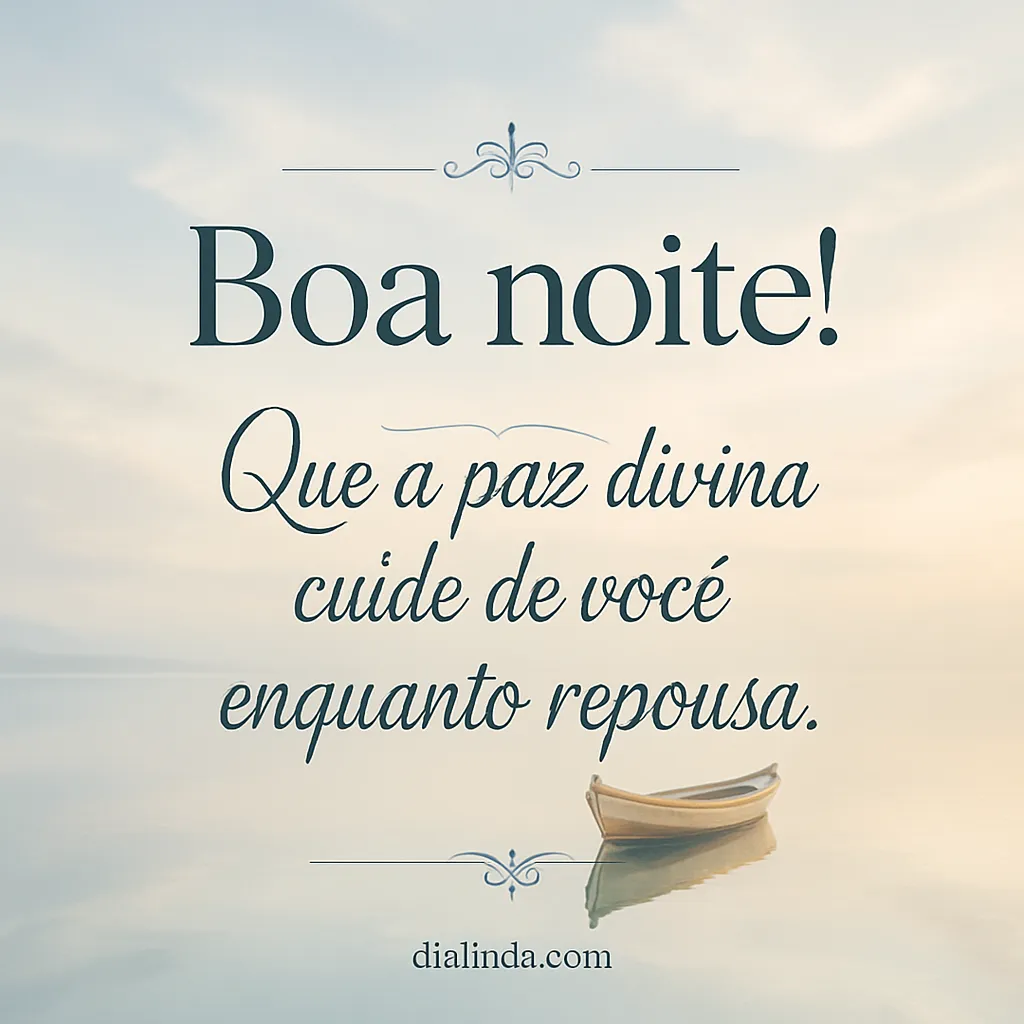 Paz Divina no Repouso.