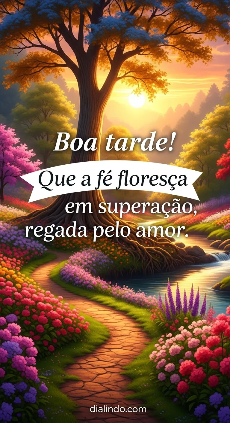 Fé florida em amor.