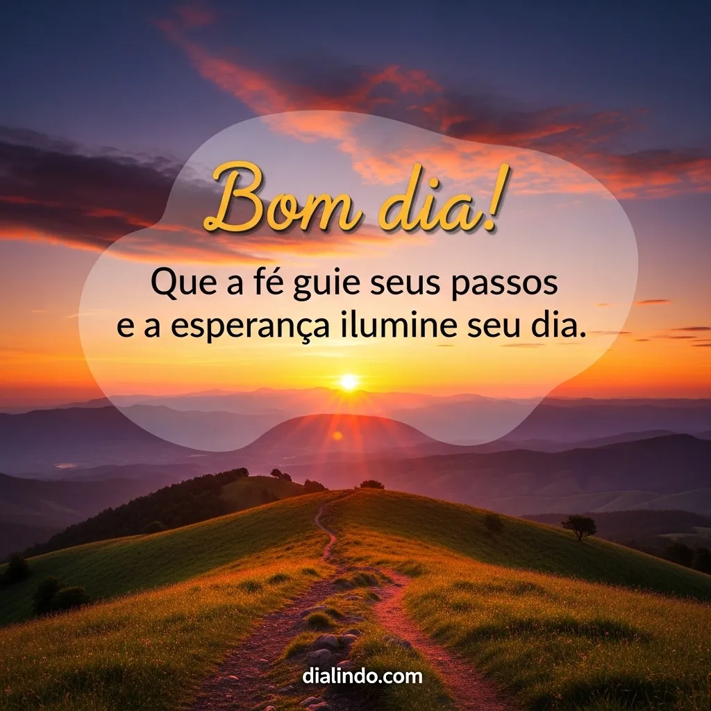 Fé, passos e esperança.