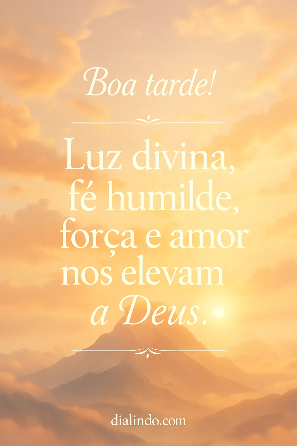 Ascensão Divina: Luz, Fé, Amor.