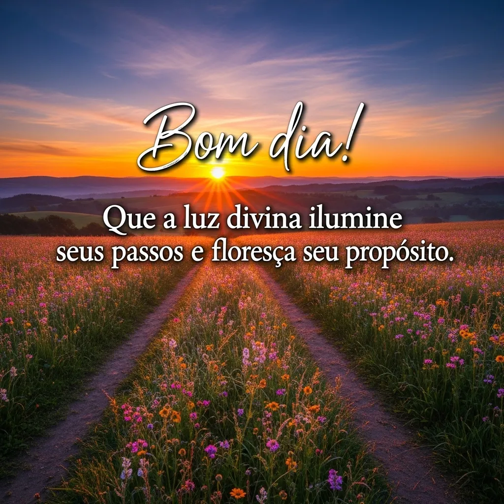 Florescendo sob a Luz Divina.