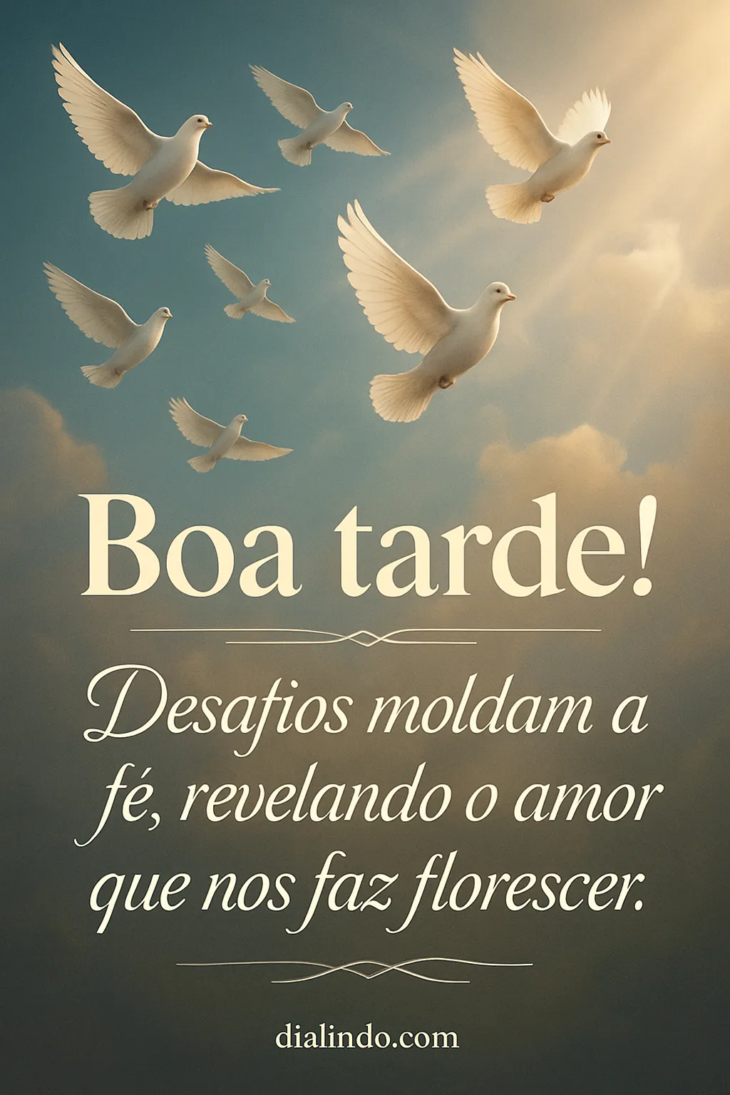 Amor floresce sob provação.