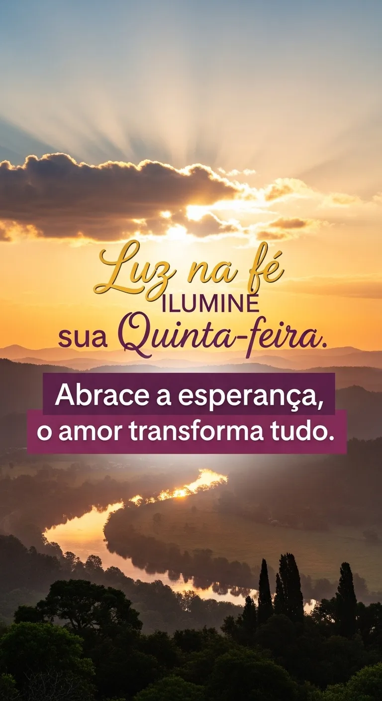 Quinta Iluminada: Amor Transforma. - Imagem inspiradora