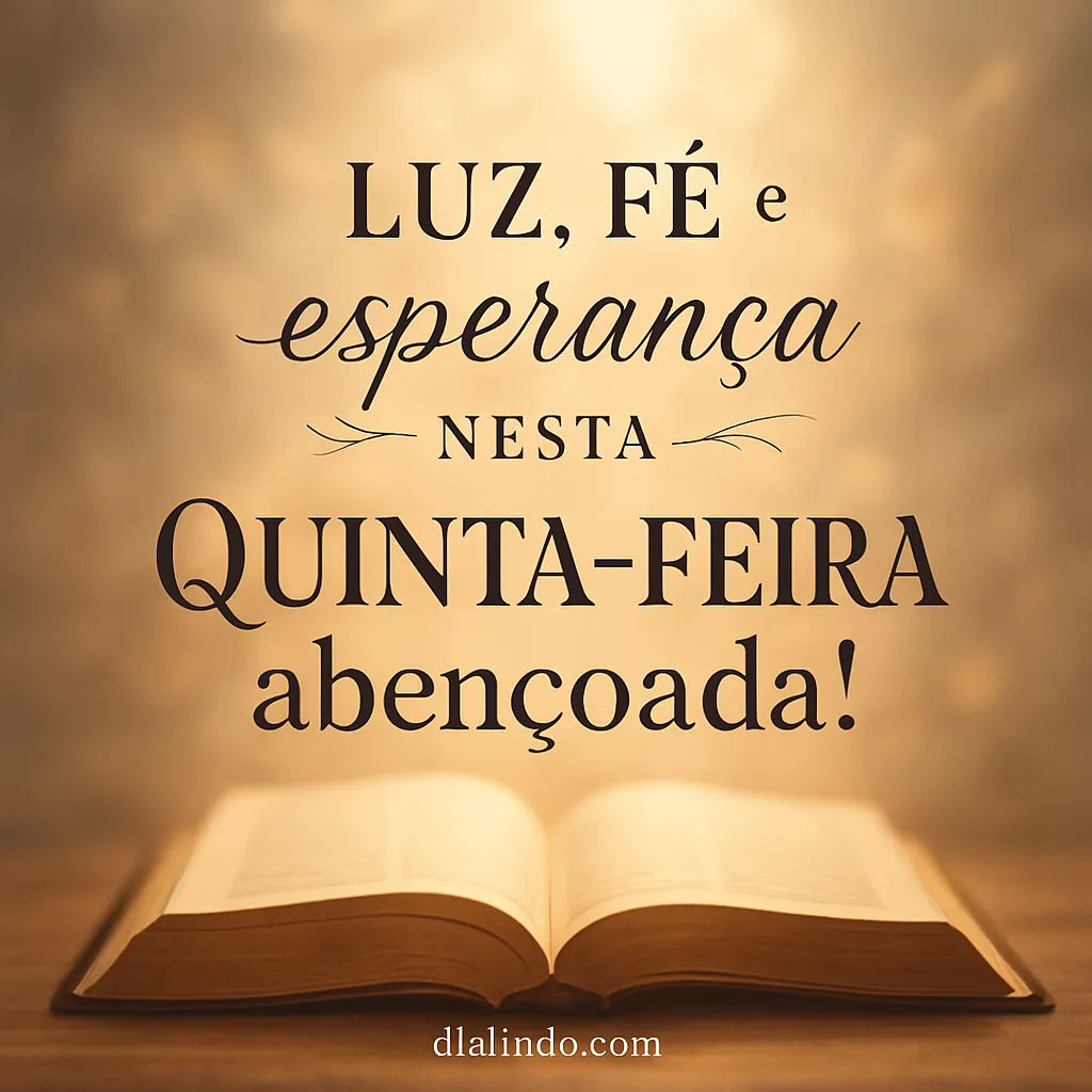 Quinta: Luz para Recomeçar