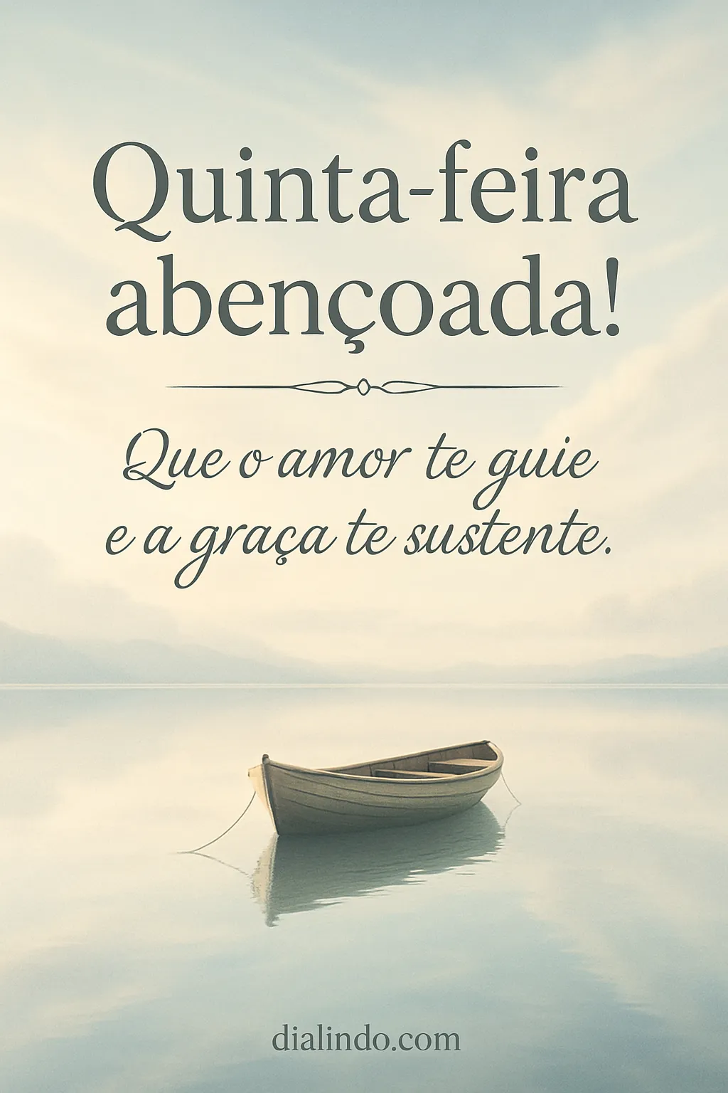 Quinta: Amor, Graça e Guia.