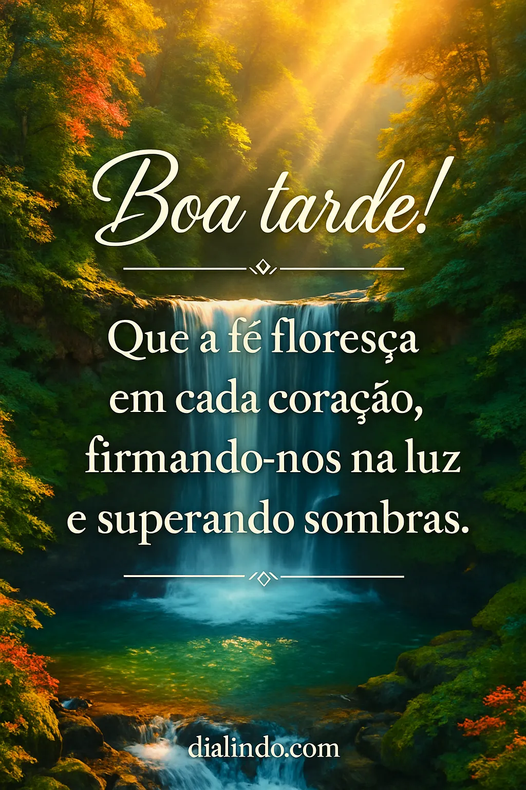 Fé: Florescer Luz, Vencer Sombras.