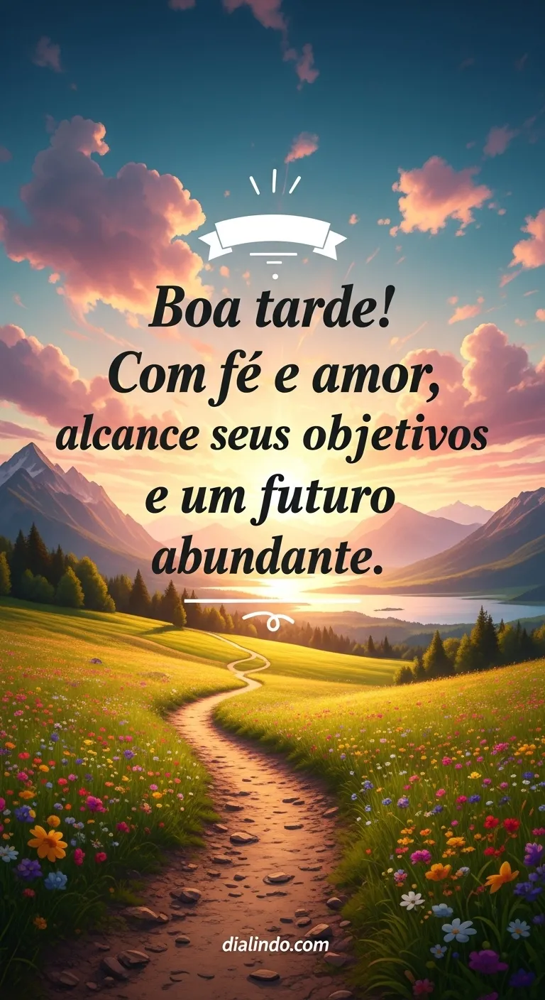 Fé, Amor, Futuro Conquistado.