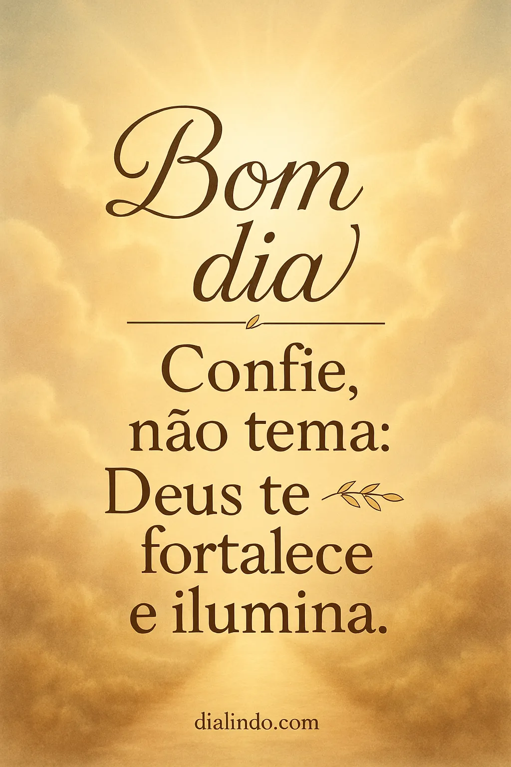 Alvorada Divina: Confiança Luminosa.