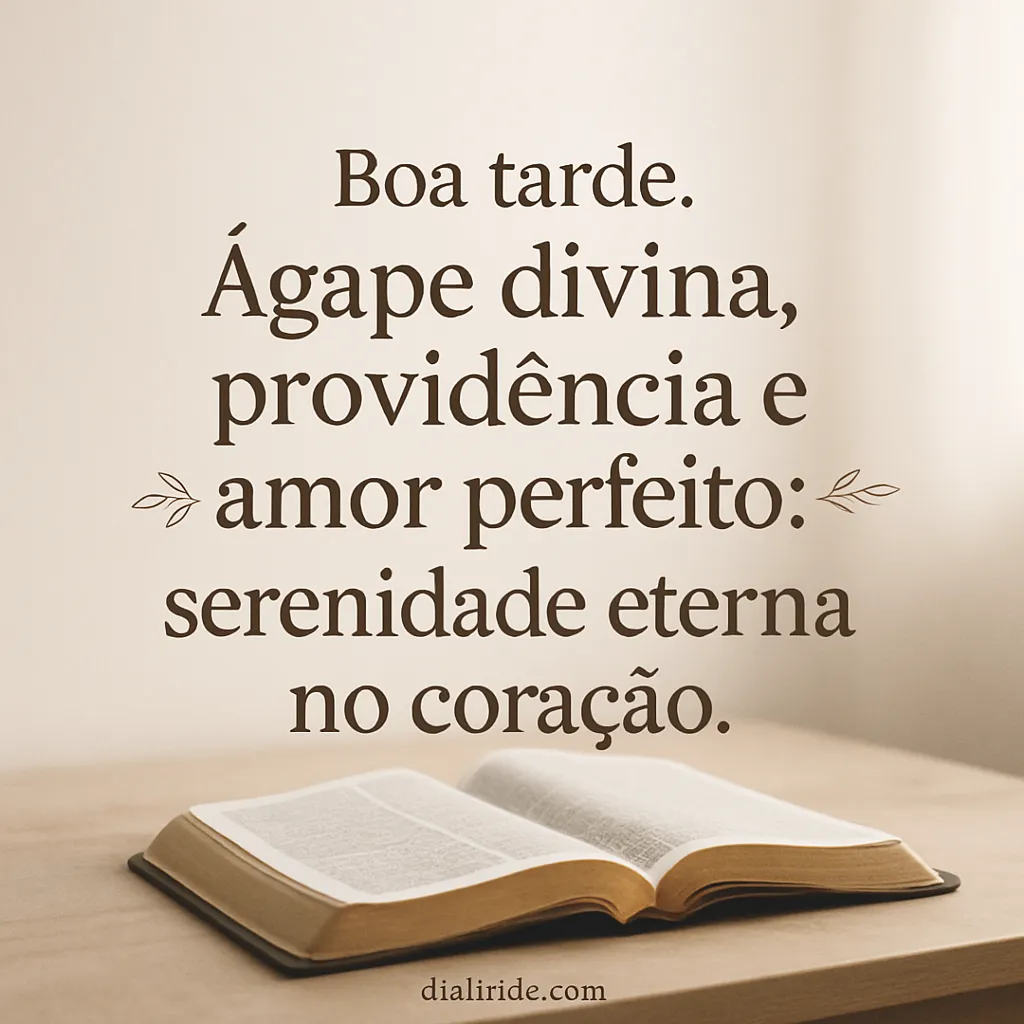 Eternidade Serena no Ágape Divino