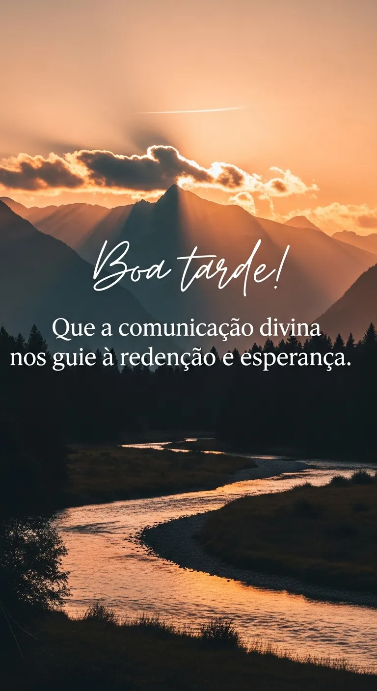 Comunicação Divina: Redenção Esperançosa.