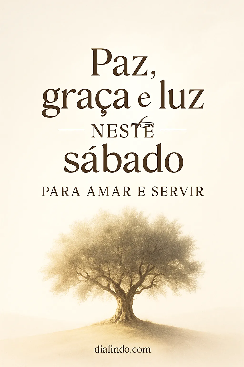 Sábado: Amor Iluminado em Ação