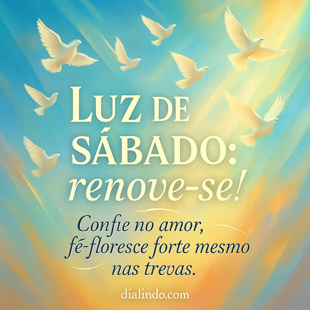 Sábado: Amor, Fé, Renascimento