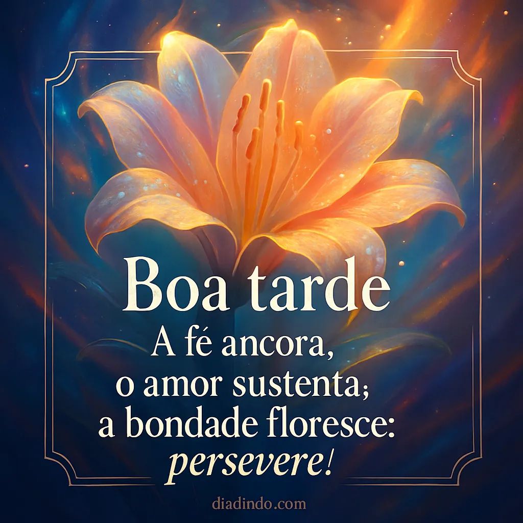 Âncora, Sustento, Florescimento: Avante!